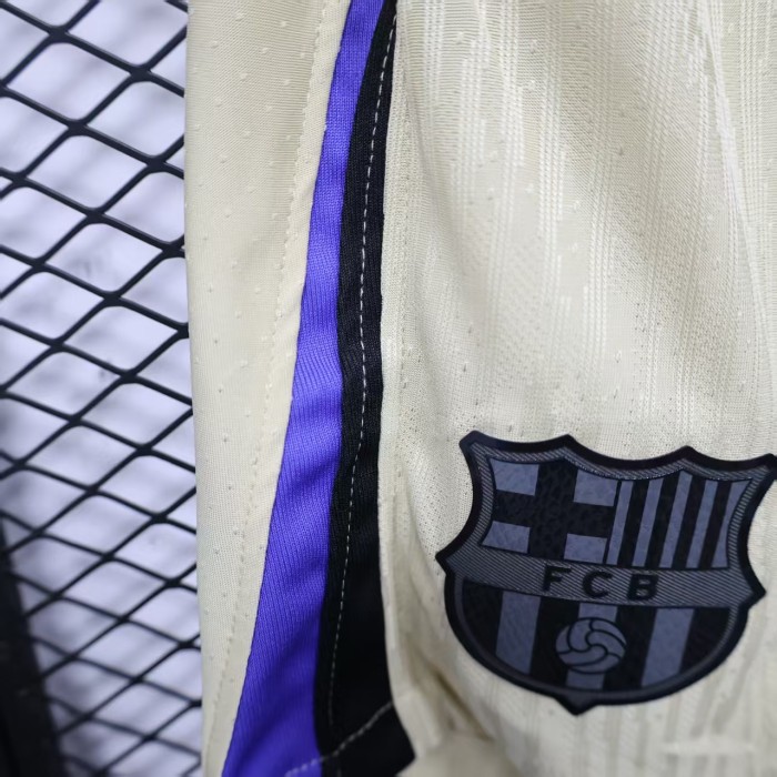 Player Version 2025-2026 Barcelona Away Soccer Shorts Football Shorts