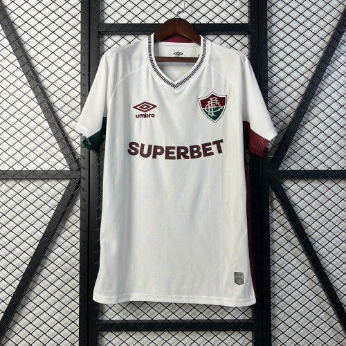 Fan Version 2025-2026 Fluminense Away White Soccer Jersey Football Shirt