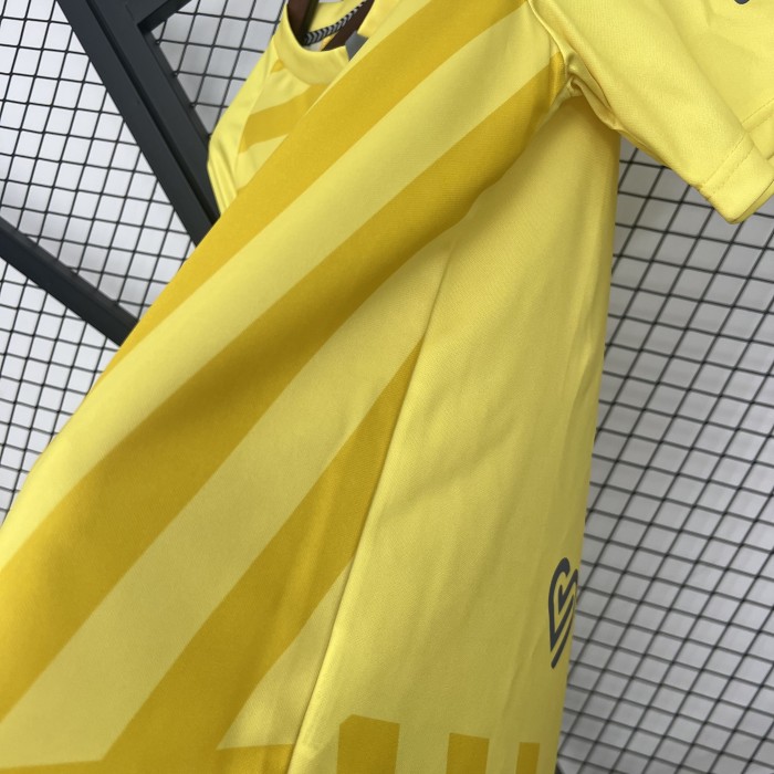 with LALIGA Patch Fan Version 2025-2026 Real Betis Yellow Goalkeeper Soccer Jersey Football Shirt