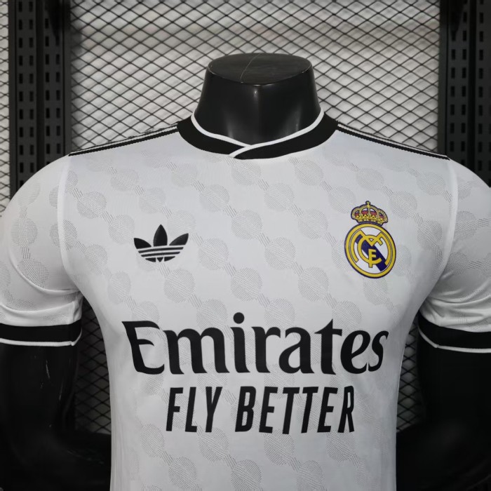 Player Version 2025-2026 Real Madrid White Special Version Soccer Jersey Real Football Shirt