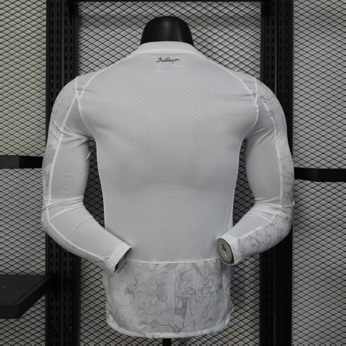 Long Sleeve Player Version Manchester City 2025-2026 Away Soccer Jersey Man City Football Shirt