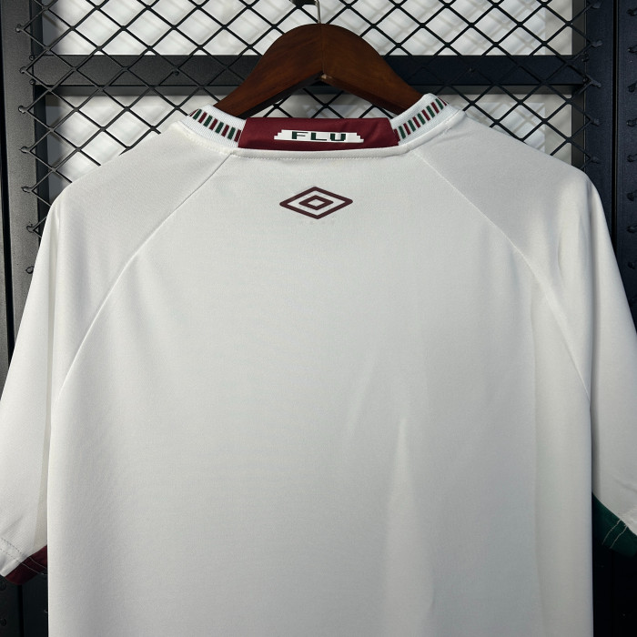 Fan Version 2025-2026 Fluminense Away White Soccer Jersey Football Shirt