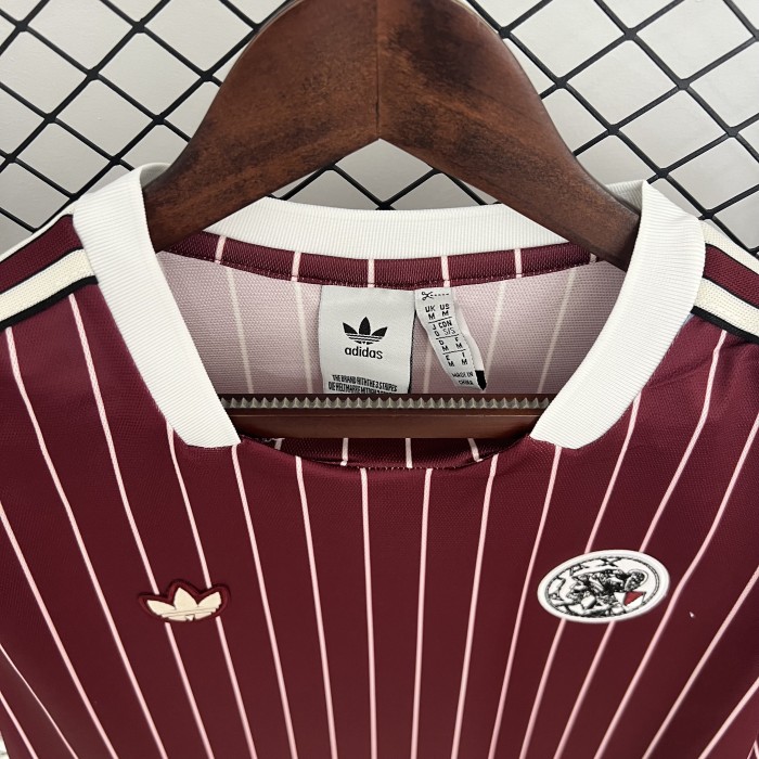 Retro Model 2025-2026 Ajax Red Soccer Training Jersey Football Shirt