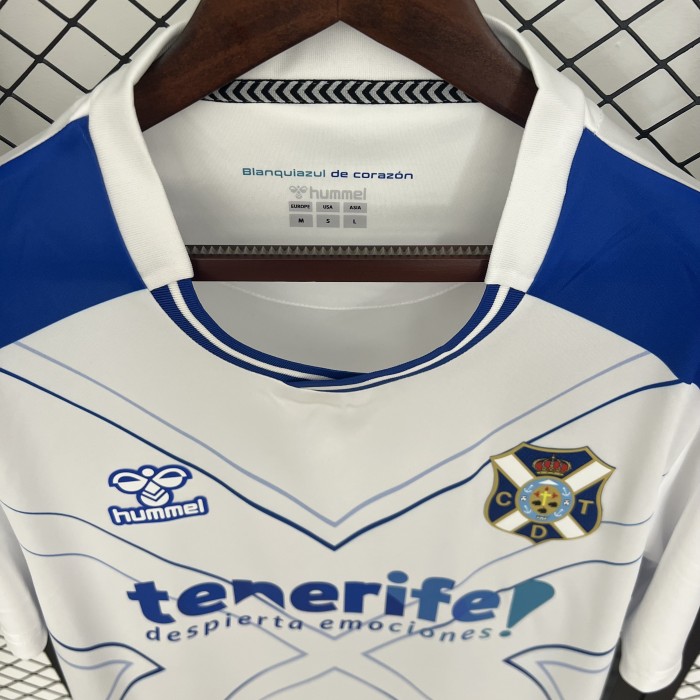 Fan Version 2025-2026 Tenerife Home Soccer Jersey Tenerice Football Shirt