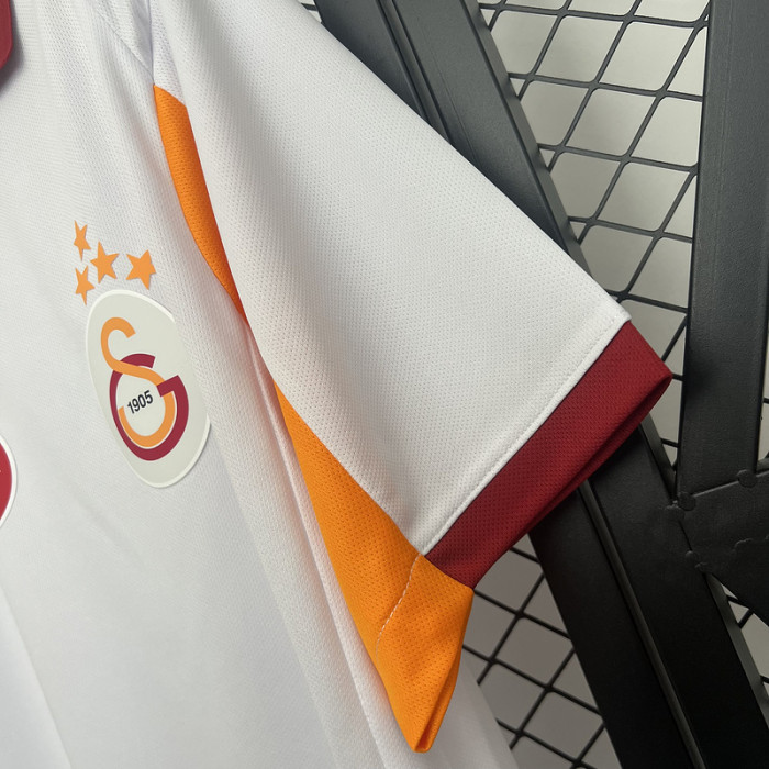 Fan Version 2025-2026 Galatasaray Away White Soccer Jersey Football Shirt