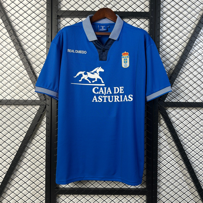 Retro Jersey 1996-1997 Real Oviedo Home Soccer Jersey Vintage Football Shirt