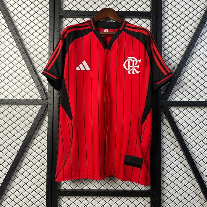 2025-2026 Flamengo Red Baseball Jersey MLB Shirt