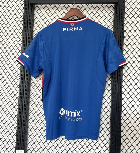 Fan Version 2025-2026 Cruz Azul Home Soccer Jersey Football Shirt