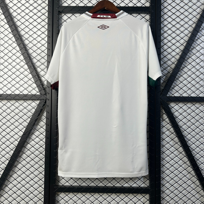 Fan Version 2025-2026 Fluminense Away White Soccer Jersey Football Shirt