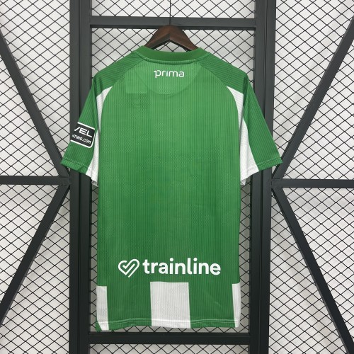 with Laliga Patch Fan Version 2025-2026 Real Betis Home Soccer Jersey Football Shirt