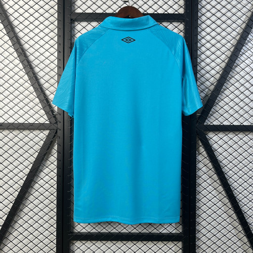 Fan Version 2025-2026 Santos Third Away Blue Soccer Jersey Football Shirt