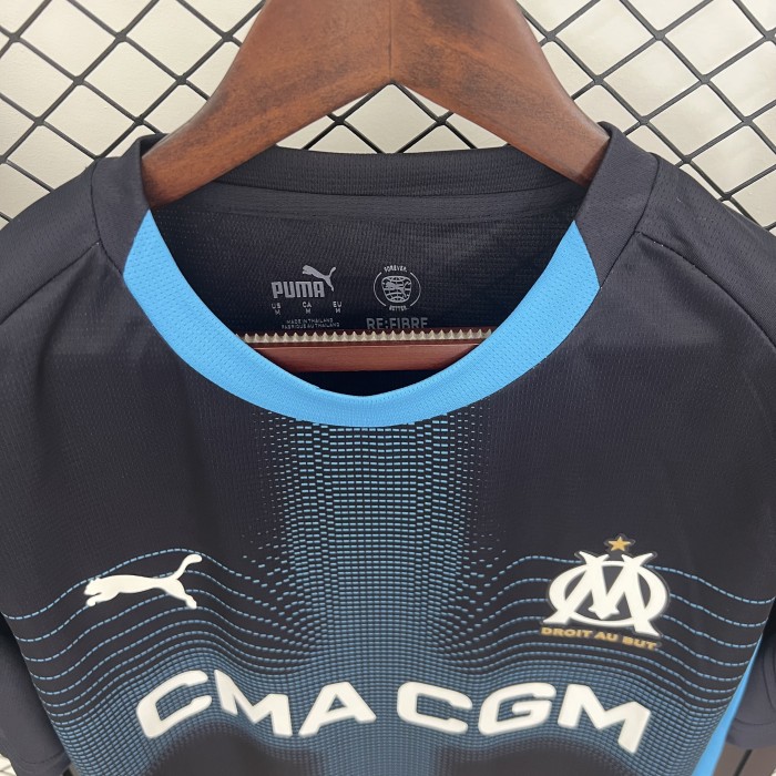 Fan Version 2025-2026 Olympique de Marseille Away Soccer Jersey Football Shirt