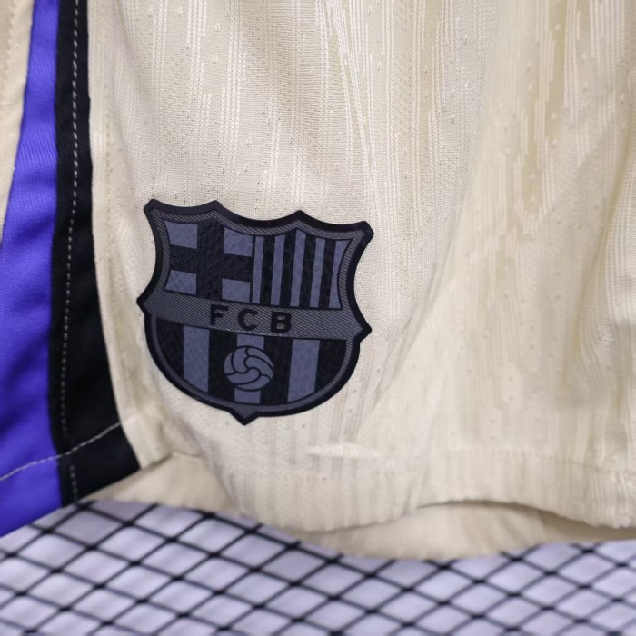 Player Version 2025-2026 Barcelona Away Soccer Shorts Football Shorts