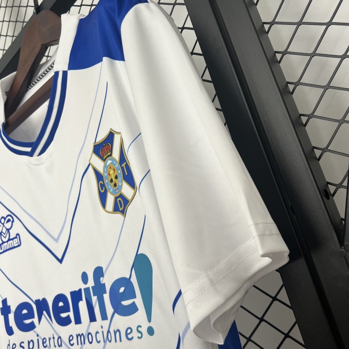 Fan Version 2025-2026 Tenerife Home Soccer Jersey Tenerice Football Shirt
