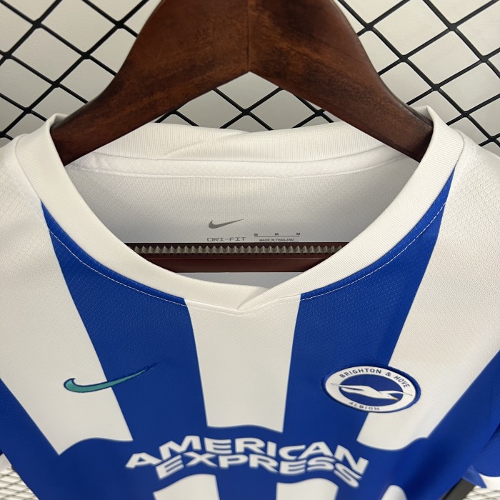 Fan Version 2025-2026 Brighton & Hove Albion Home Soccer Jersey