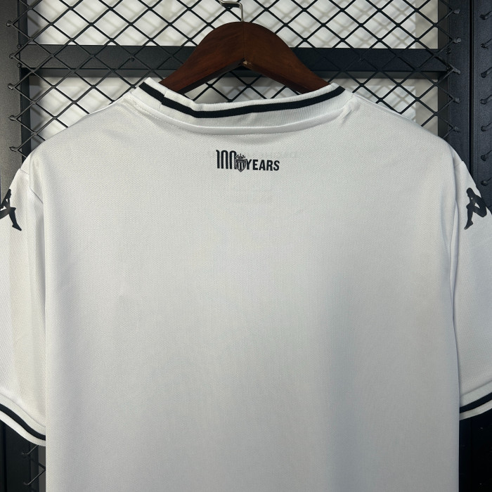 Fan Version 2025-2026 AS Monaco Away White Soccer Jersey Football Shirt