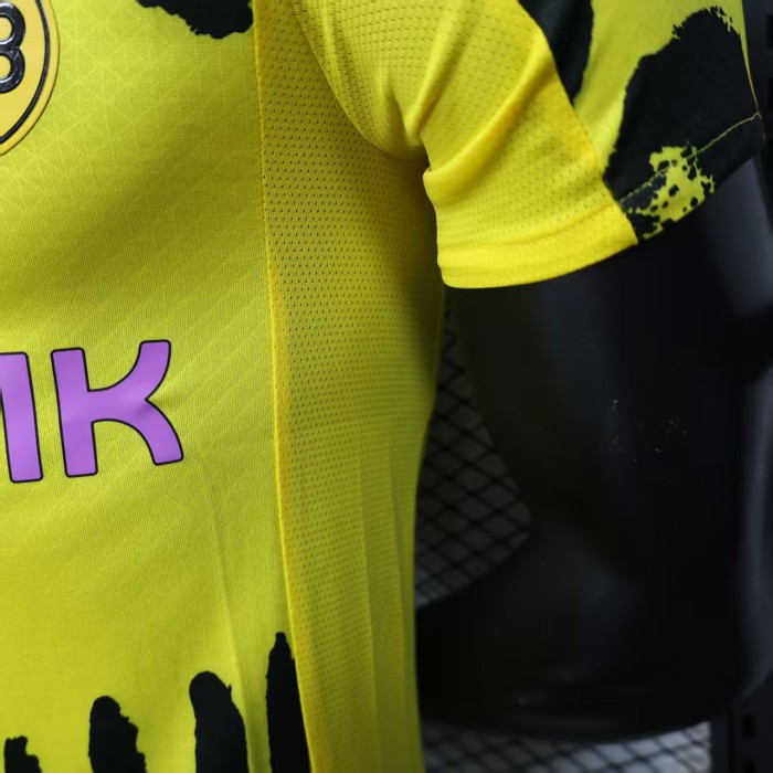 with Sponor Logo Player Version 2025-2026 Borussia Dortmund Club World Cup Home Soccer Jersey BVB Football Shirt