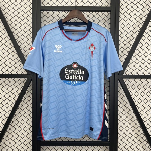 with Laliga Patch Fans Version 2025-2026 Celta de Vigo Home Soccer Jersey Football Shirt