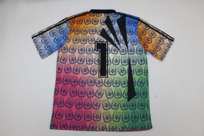 Retro Jersey 1993-1994 Argentina 1 Colorful Goalkeeper Soccer Jersey Vintage Football Shirt