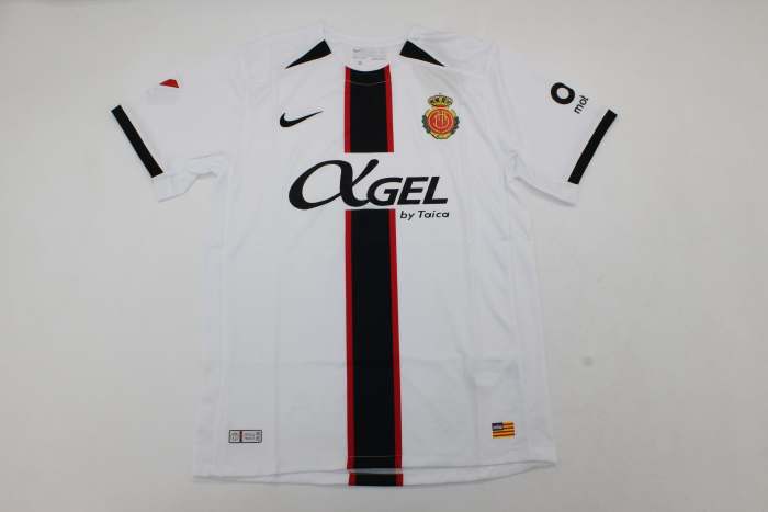 with Laliga Patch Fans Version 2025-2026 Mallorca ABDON 9 Away White Soccer Jersey Football Shirt