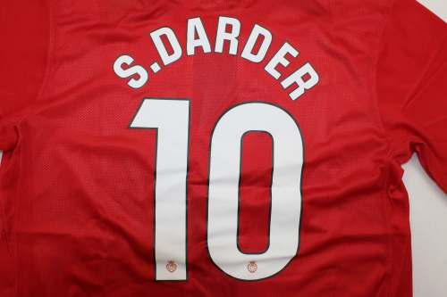 with Laliga Patch Fans Version 2025-2026 Mallorca S.DARDER 10 Home Soccer Jersey Red Football Shirt