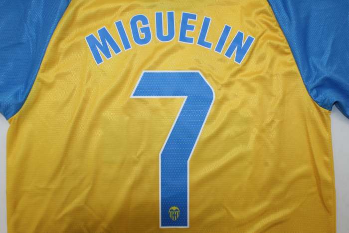 with Sponor Logo+LALIGA Patch Fans Version 2025-2026 Valencia MIGUELIN 7 Third Away Soccer Jersey Football Shirt