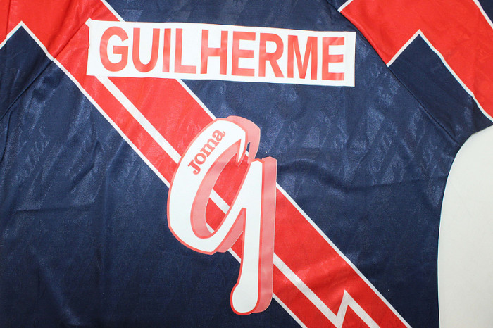 Retro Jersey 1995-1996 Rayo Vallecano GUILHERME 9 Away Soccer Jersey Vintage Camisetas de Futbol