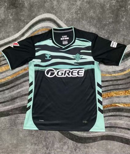 with LALIGA Patch Fan Version 2025-2026 Real Betis Third Away Soccer Jersey Football Shirt