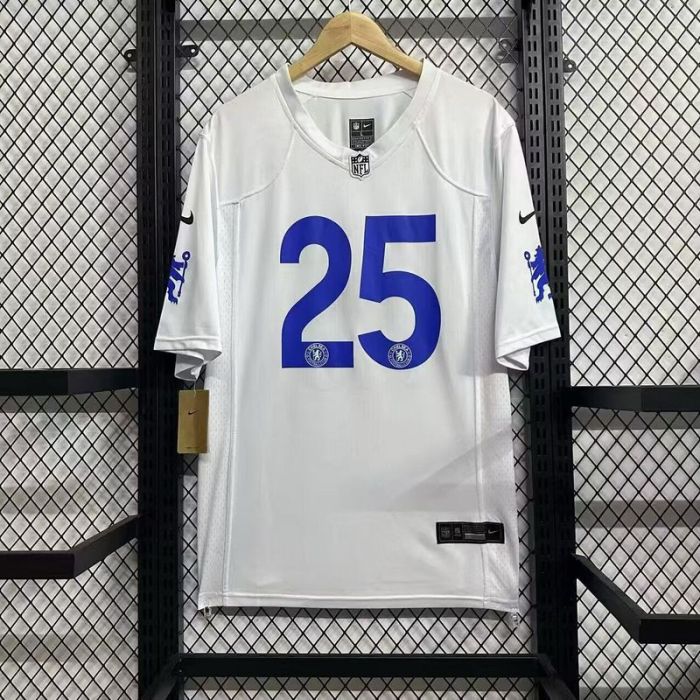 2025 Chelsea NFL Jersey 25 White Shirt