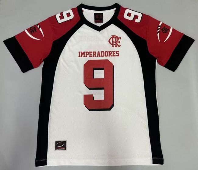 2025-2026 Flamengo White NFL Jersey 9 Shirt