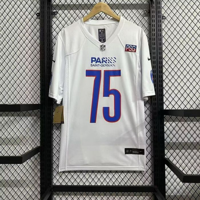 PSG 75 PARIS White NFL Jersey