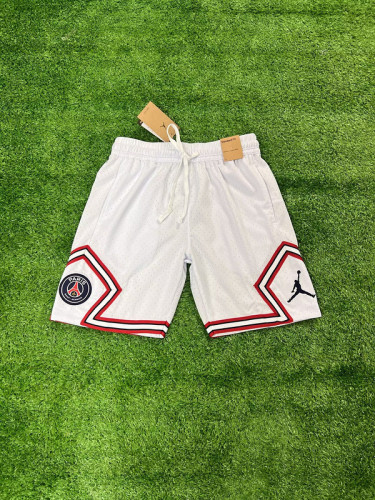 Fan Version 2025-2026 PSG AJ White/Red Soccer Shorts Football Shorts