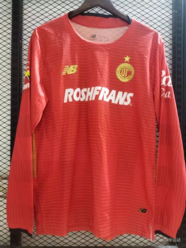 Long Sleeve 2025-2026 Deportivo Toluca Home Soccer Jersey Football Shirt
