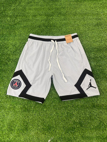Fan Version 2025-2026 PSG AJ White/Black Soccer Shorts Football Shorts