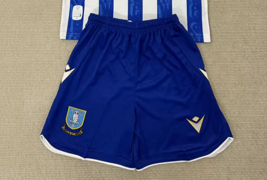 Fan Version 2025-2026 Sheffield Wednesday Home Soccer Shorts Football Shorts
