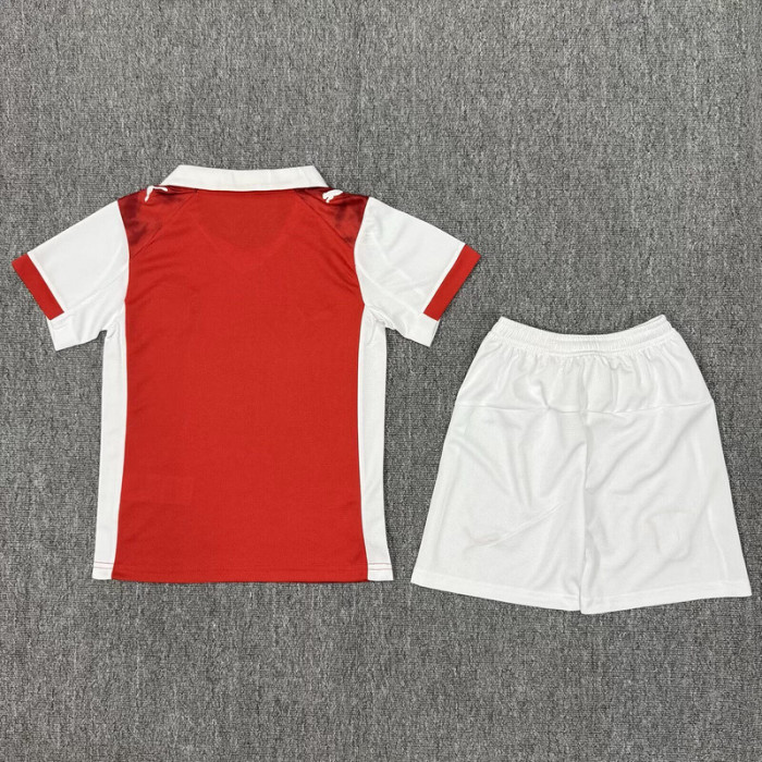 Youth Uniform Kids Kit 2025-2026 Braga Home Soccer Jersey Shorts Child Football Set
