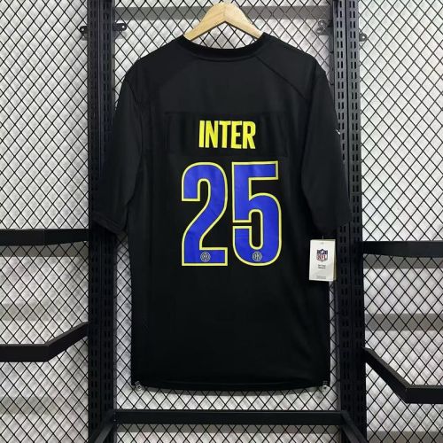 Fan Version 2025-2026 Inter Milan Black NFL Jersey 25 Shirt