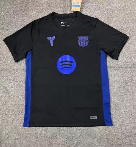 Barca Camisetas de Futbol Fans Version 2025-2026 Barcelona Black/Blue Soccer Jersey
