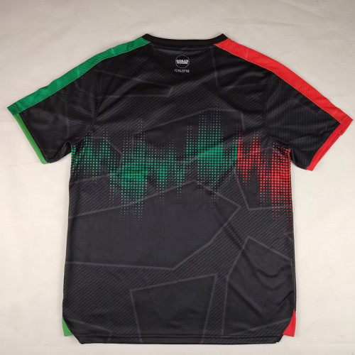Fan Version 2025-2026 Palestine Black Soccer Jersey FC Palestina Football Shirt