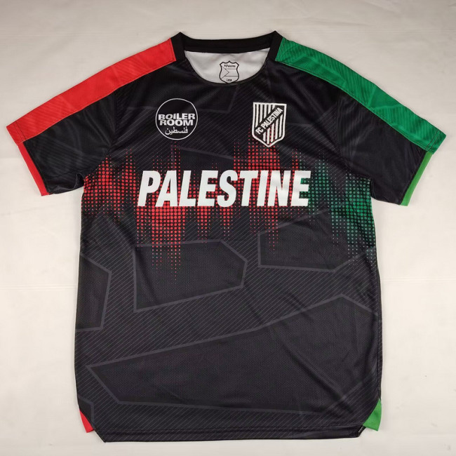 Fan Version 2025-2026 Palestine Black Soccer Jersey FC Palestina Football Shirt