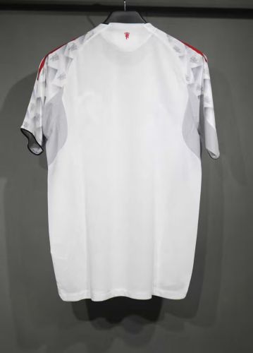 Player Version 2025-2026 Manchester United White/Grey Special Edition Soccer Jersey Man United Football Shirt