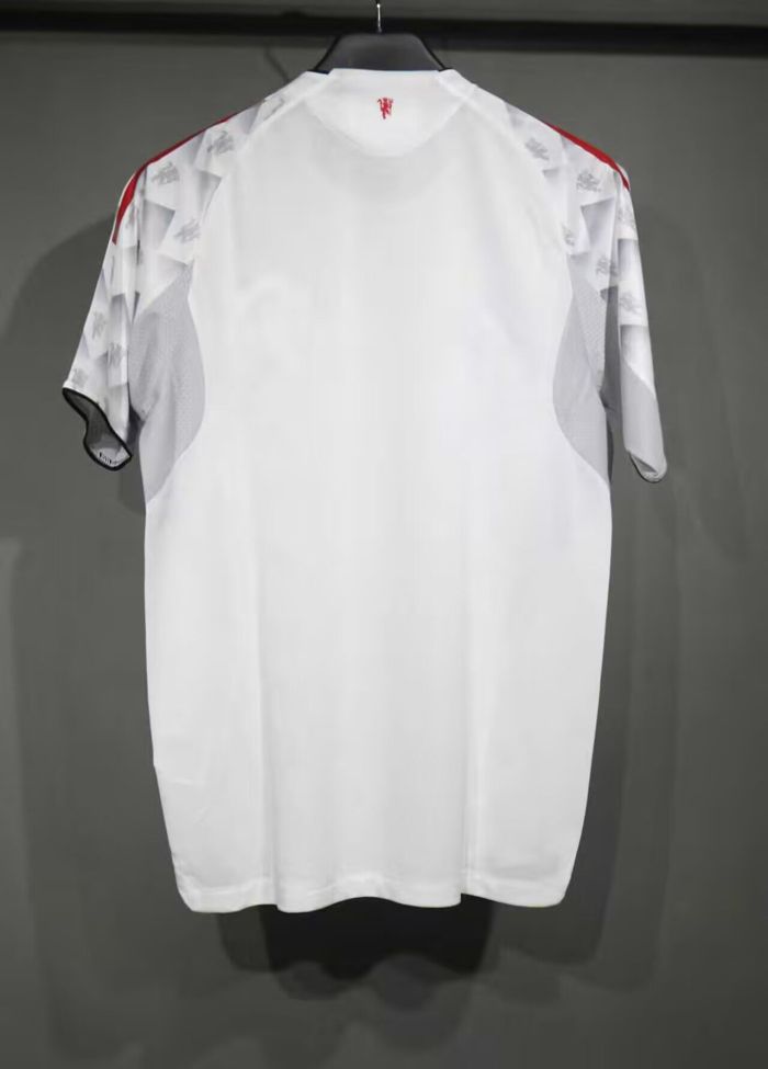 Player Version 2025-2026 Manchester United White/Grey Special Edition Soccer Jersey Man United Football Shirt