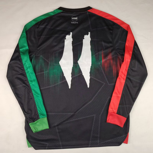 Long Sleeve 2024-2025 Palestine Black Soccer Jersey FC Palestina Football Shirt