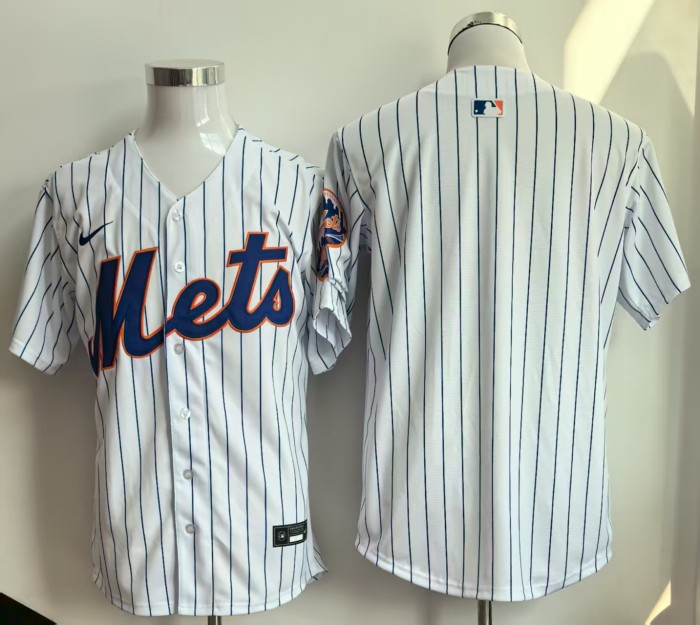 New York Mets Blank White Cool Base Jersey MLB Jersey