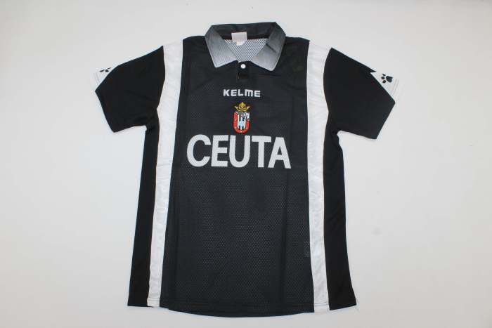 Retro Jersey 1998-2000 AD Ceuta FC CHUS 10 Away Black Soccer Jersey Football Shirt