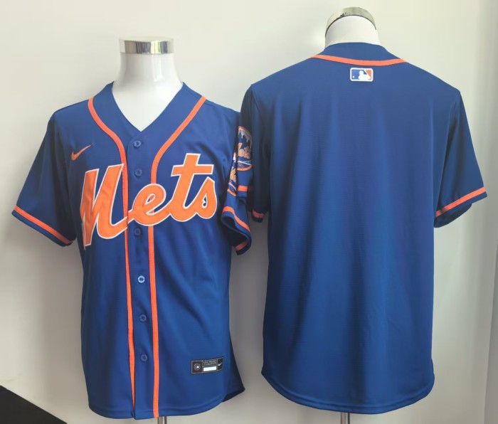 New York Mets Blank Blue Cool Base Jersey MLB Jersey