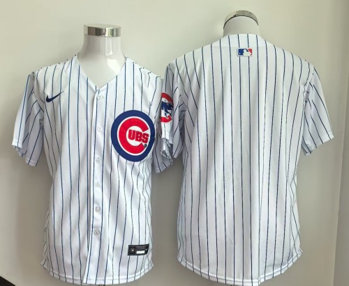 2025 Chicago Cubs White Blank Cool Base Jersey MLB Shirt
