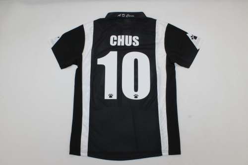 Retro Jersey 1998-2000 AD Ceuta FC CHUS 10 Away Black Soccer Jersey Football Shirt