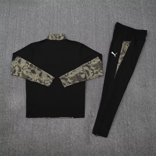 2025-2026 PSV Black/Grey Soccer Training Sweater and Pants Football Kit