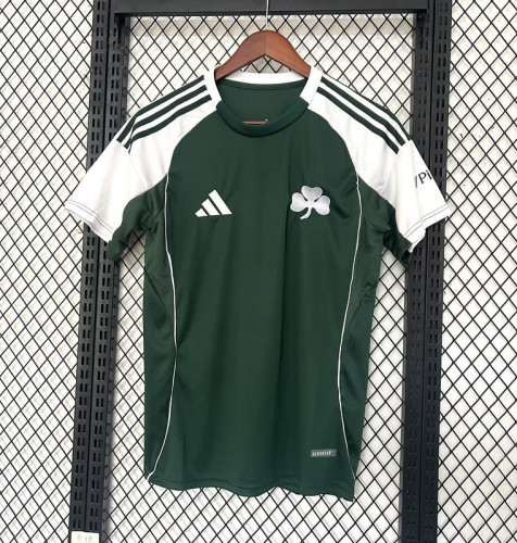 Fan Version 2025-2026 Panathinaikos Home Soccer Jersey Football Shirt